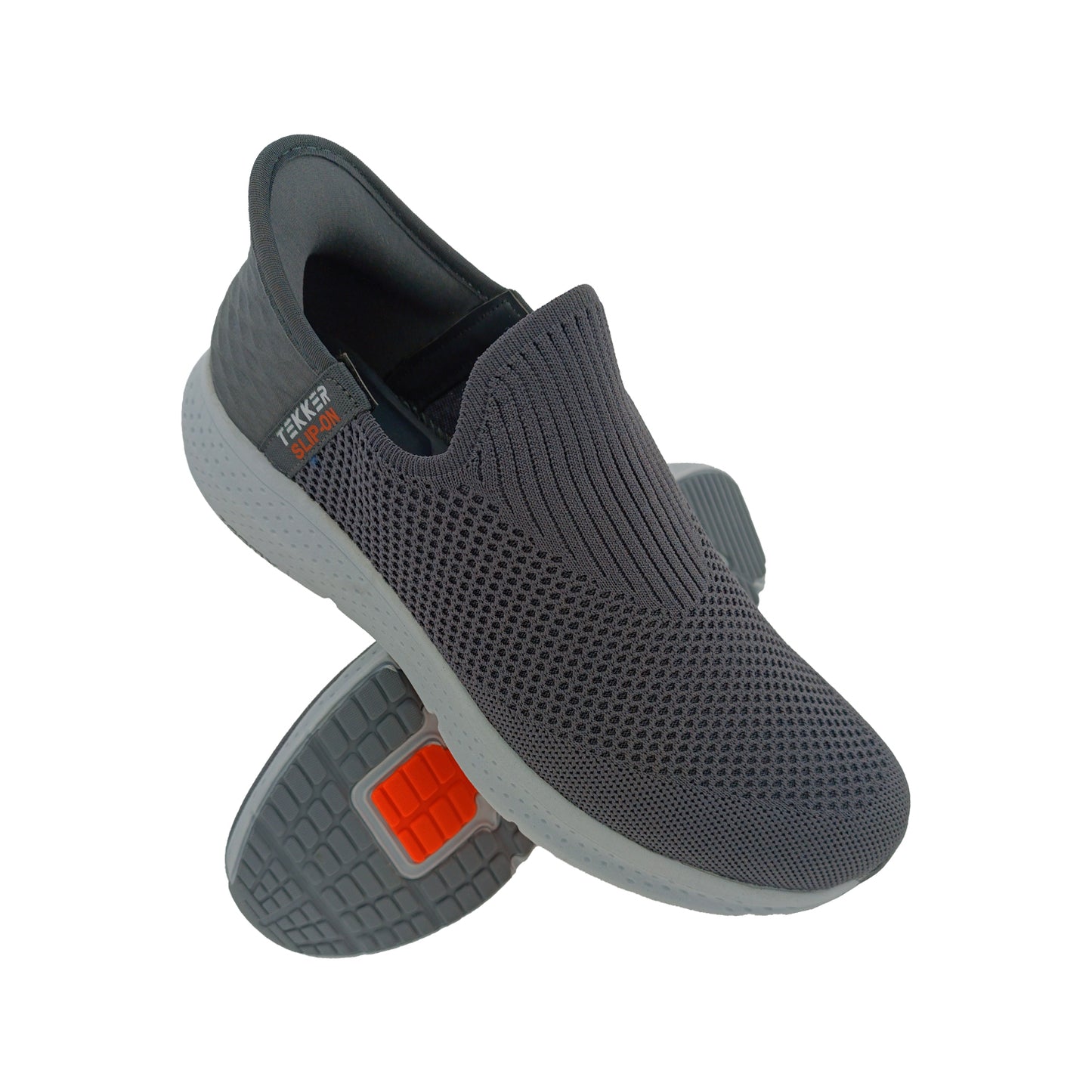 TEKKER HANDFREEHARD GREY MENS SLIPON SPORTS SHOE