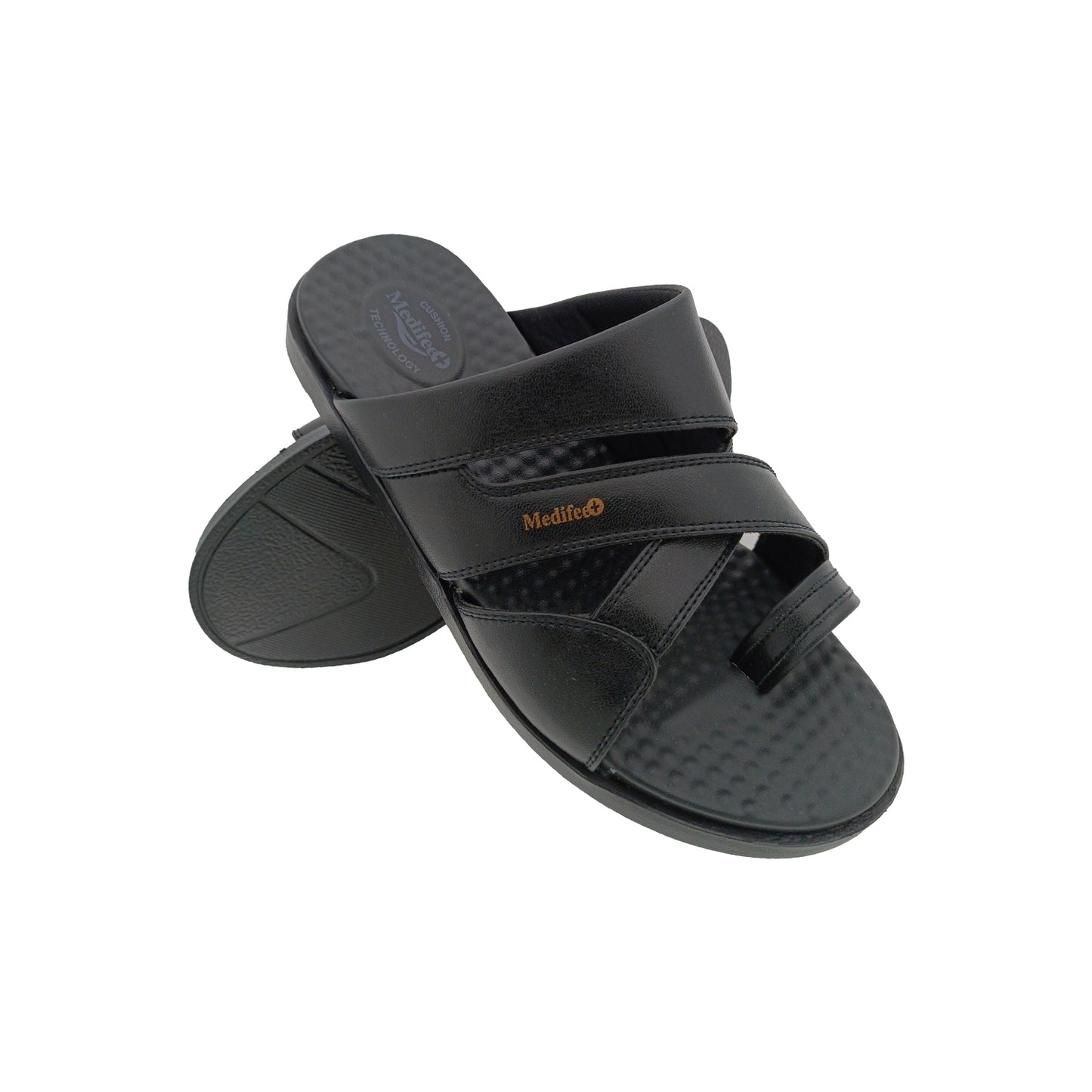 MEDIFEET ML62 BLACK MENS CHAPPAL