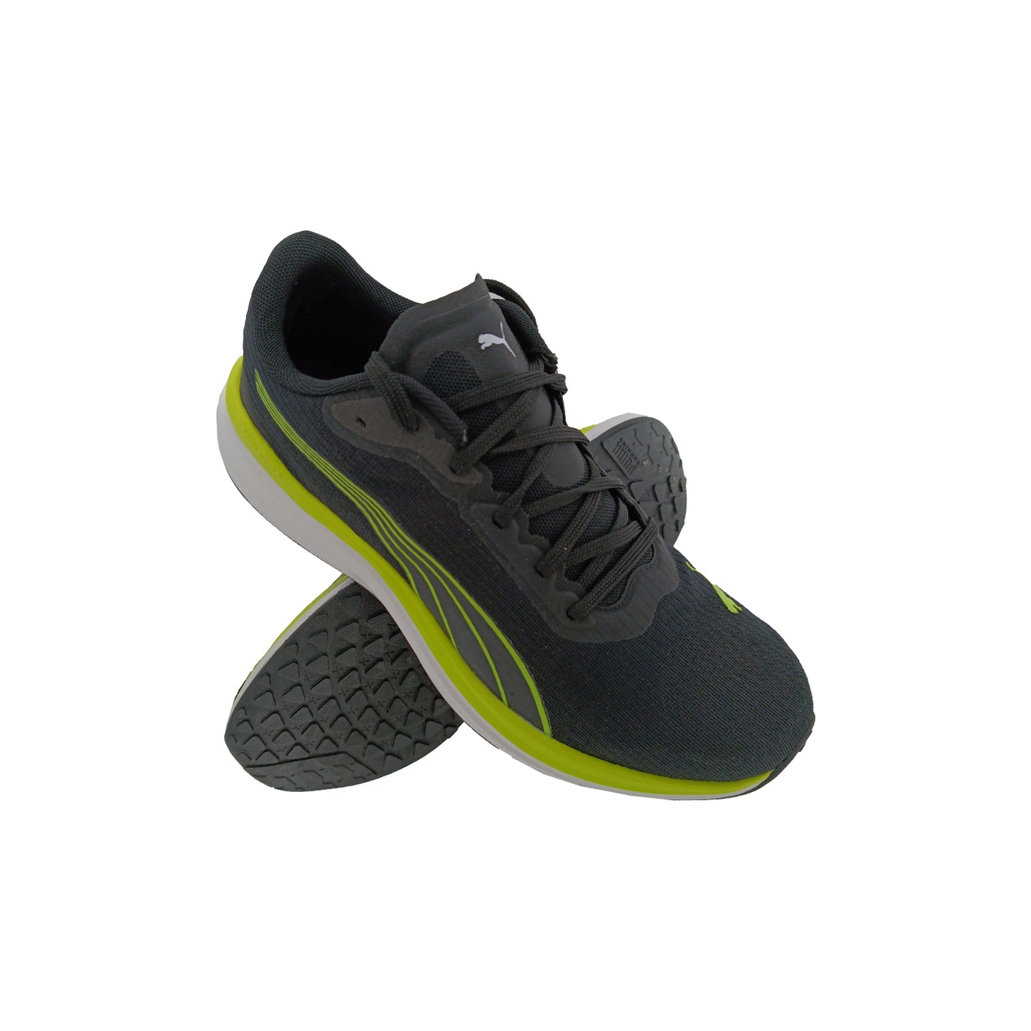 PUMA 31089701 BLACK/YELLOW MENS LACEUP SPORTS SHOE