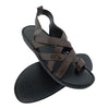 BRAVO MD-27 BROWN MENS LATHER SANDAL