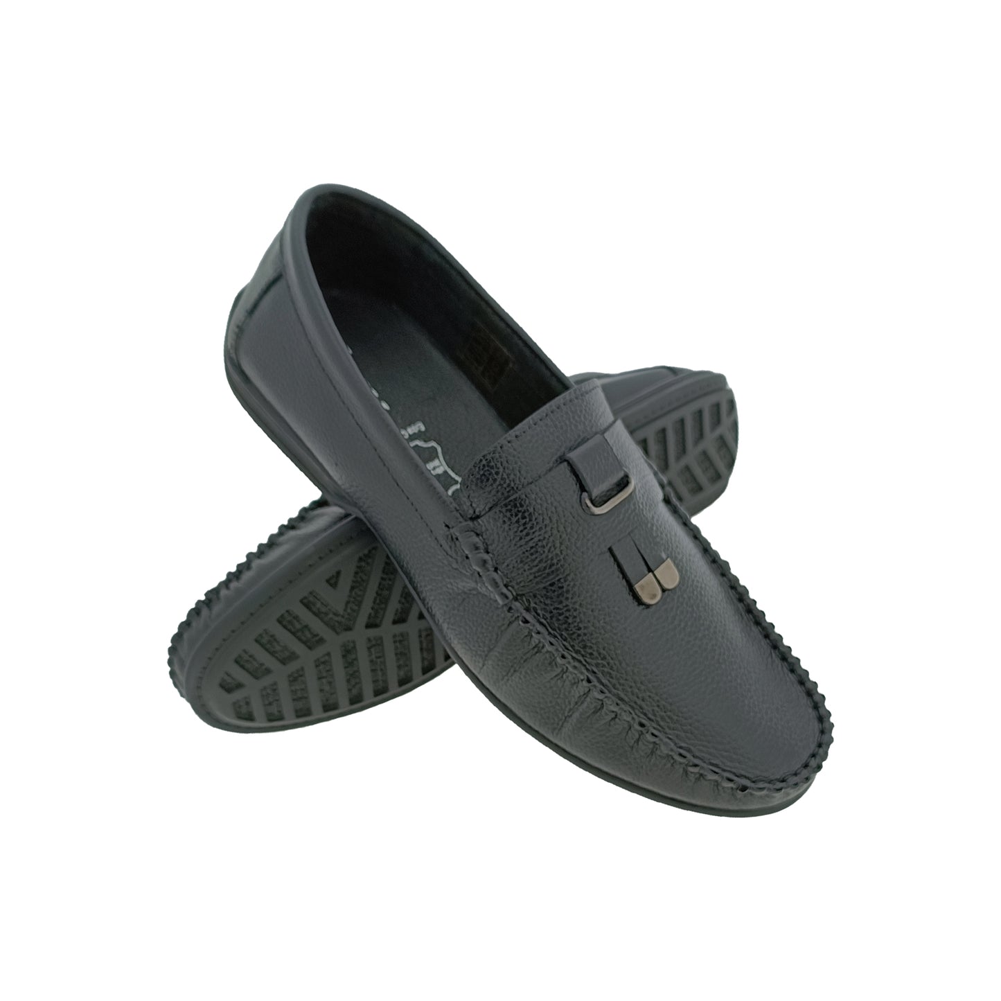 ZOOM 7012 BLACK MENS BORDER LOAFER