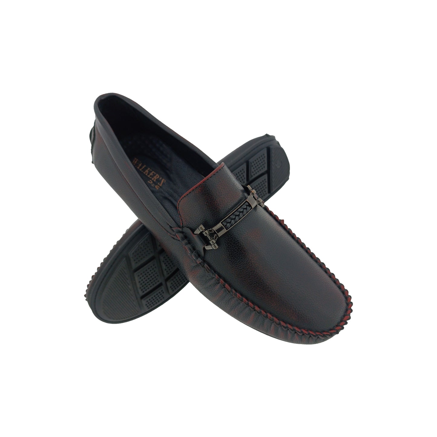 WALKERS C614 CHERRY MENS BOADER LOAFER