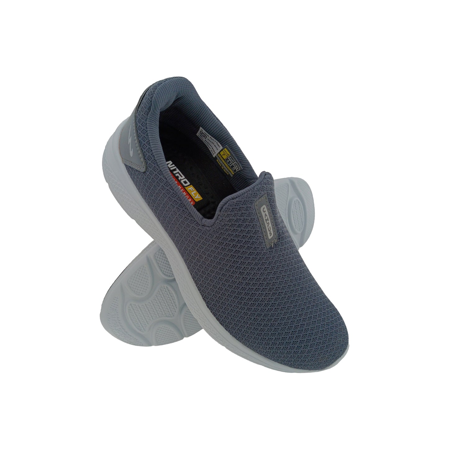 CAMPUS OXYFIT ADVANCE D.GREY/LT.GREY MENS SLIPON SPORTS SHOE