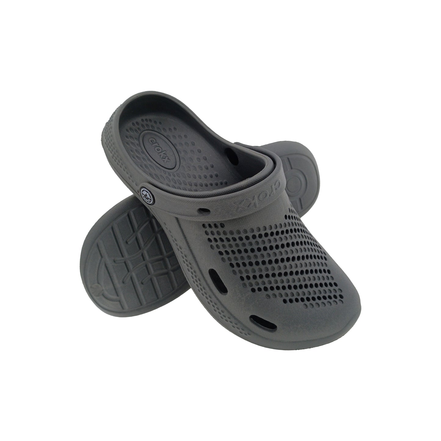 CROKX RETRO D,GREY MENS CROCS