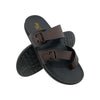 HITZ 6798 BROWN MENS LEATHER CHAPPAL