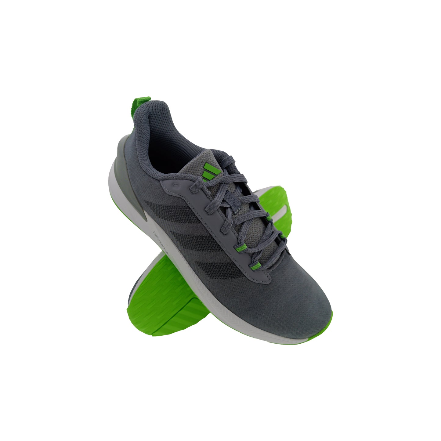 ADIDAS IU6476 GREY/GREEN MENS LACEUP SPORTS SHOE