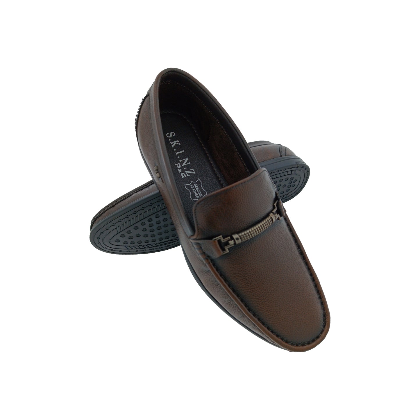 SKINZ 4660 BROWN MENS BOADER LOAFER
