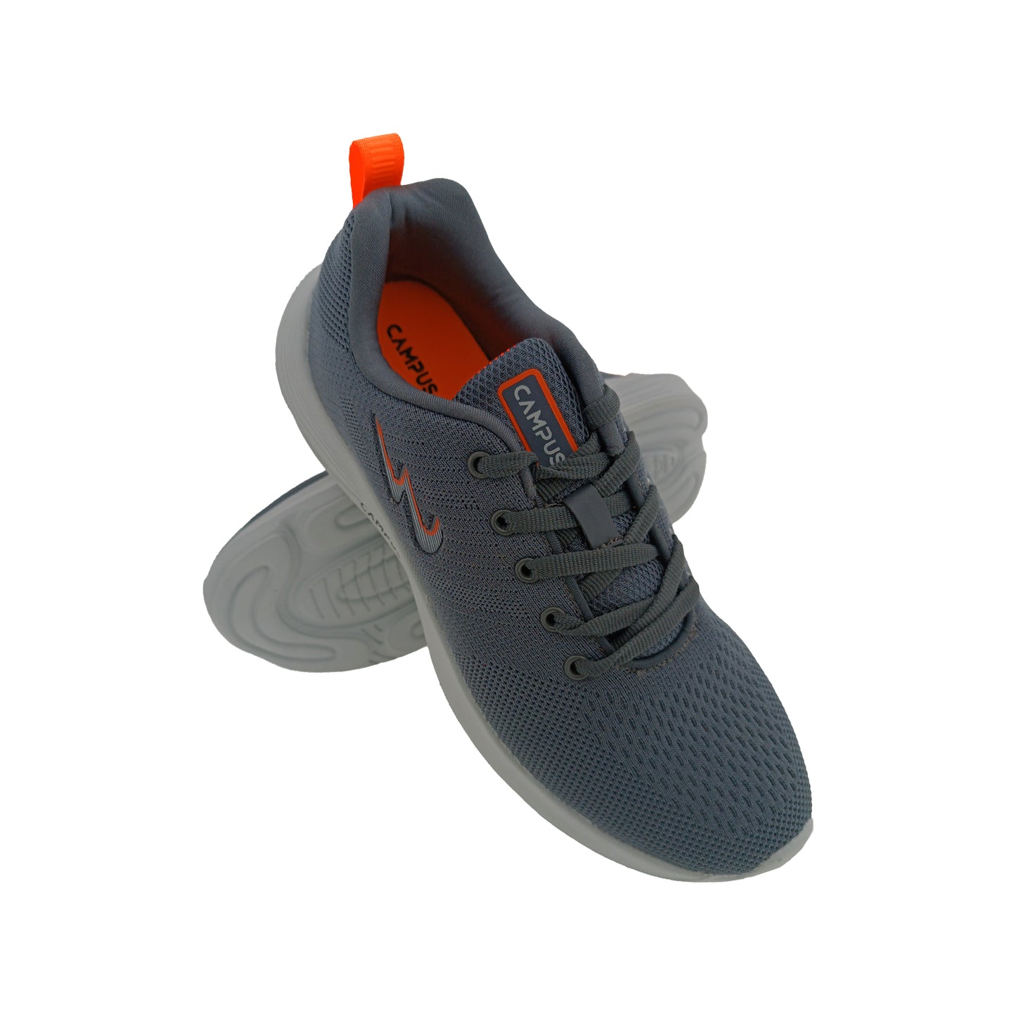 CAMPUS ASUTEN D.GREY/F.ORANGE MENS LACEUP SPORTS SHOE