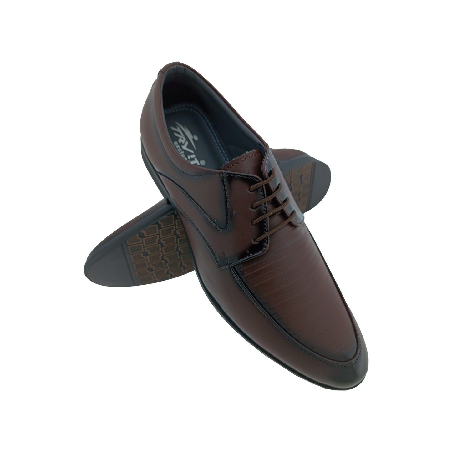 TRYIT 3671 BROWN MENS LACEUP SHOE