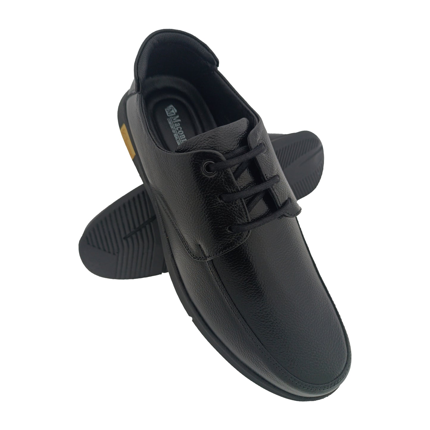 MACONNER 0069 BLACK MENS LACEUP CASUEL SHOE