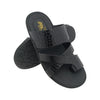 HITZ 1024 BLACK MENS LEATHER CHAPPAL
