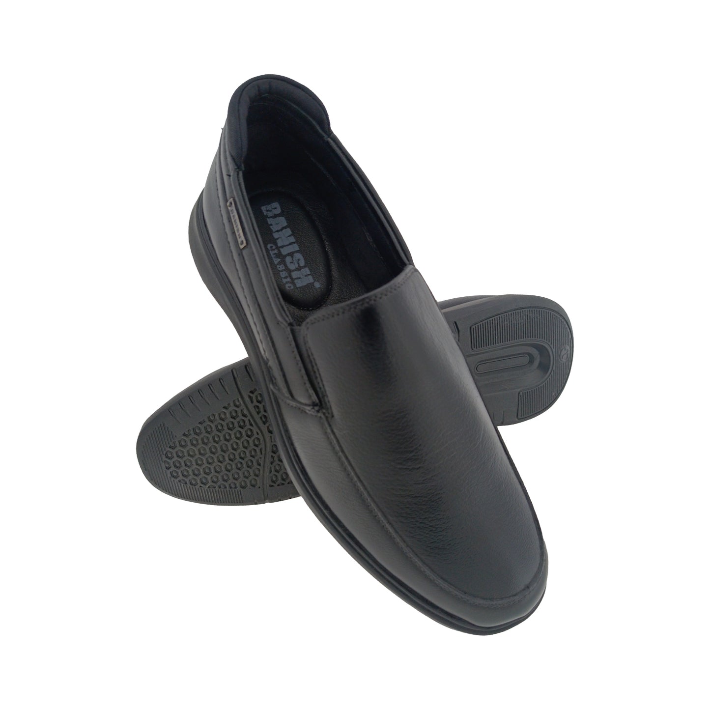 BANISH MSD-103 BLACK MENS FORMAL SLIPON SHOE