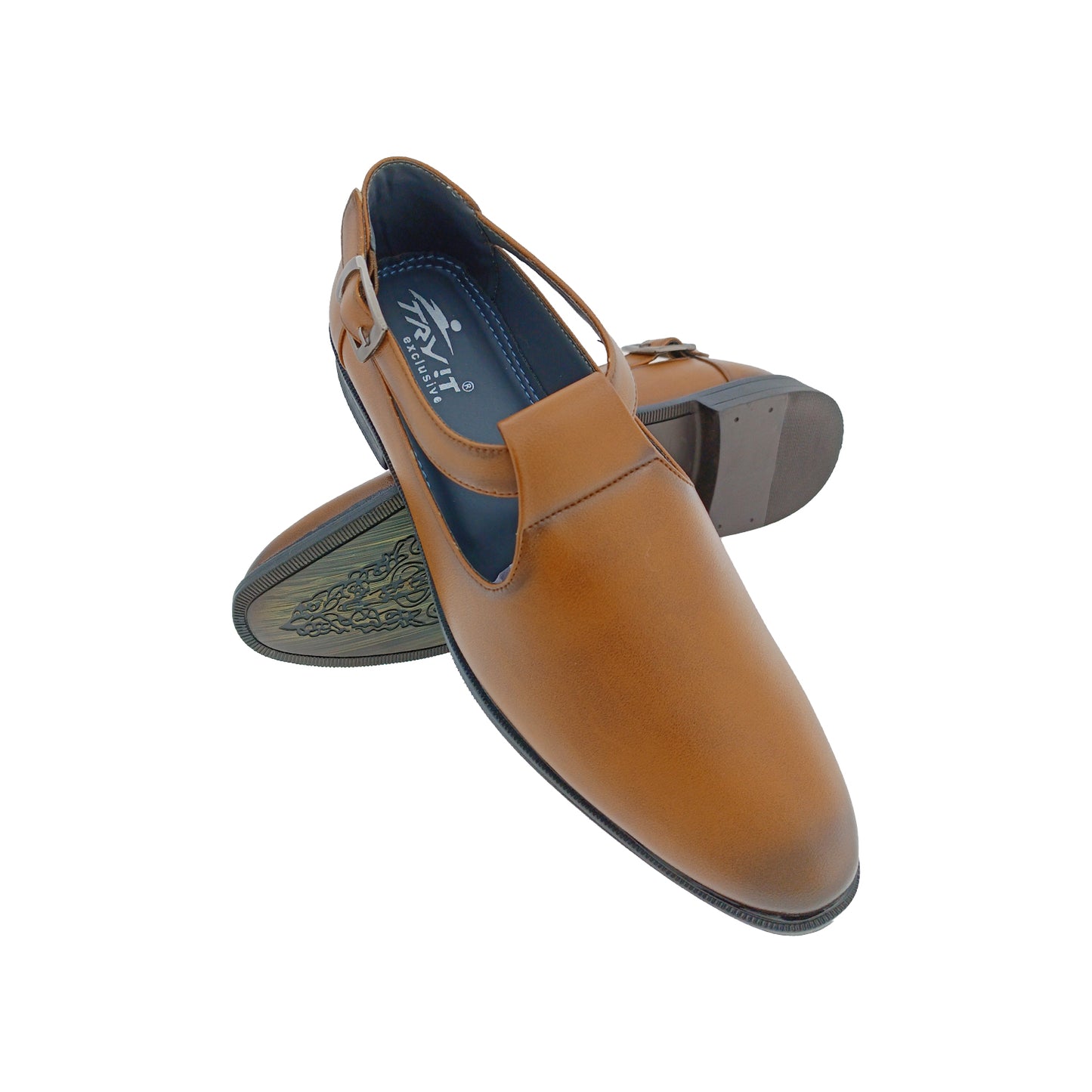 TRYIT 1156 TAN MENS TRADITIONAL SANDAL