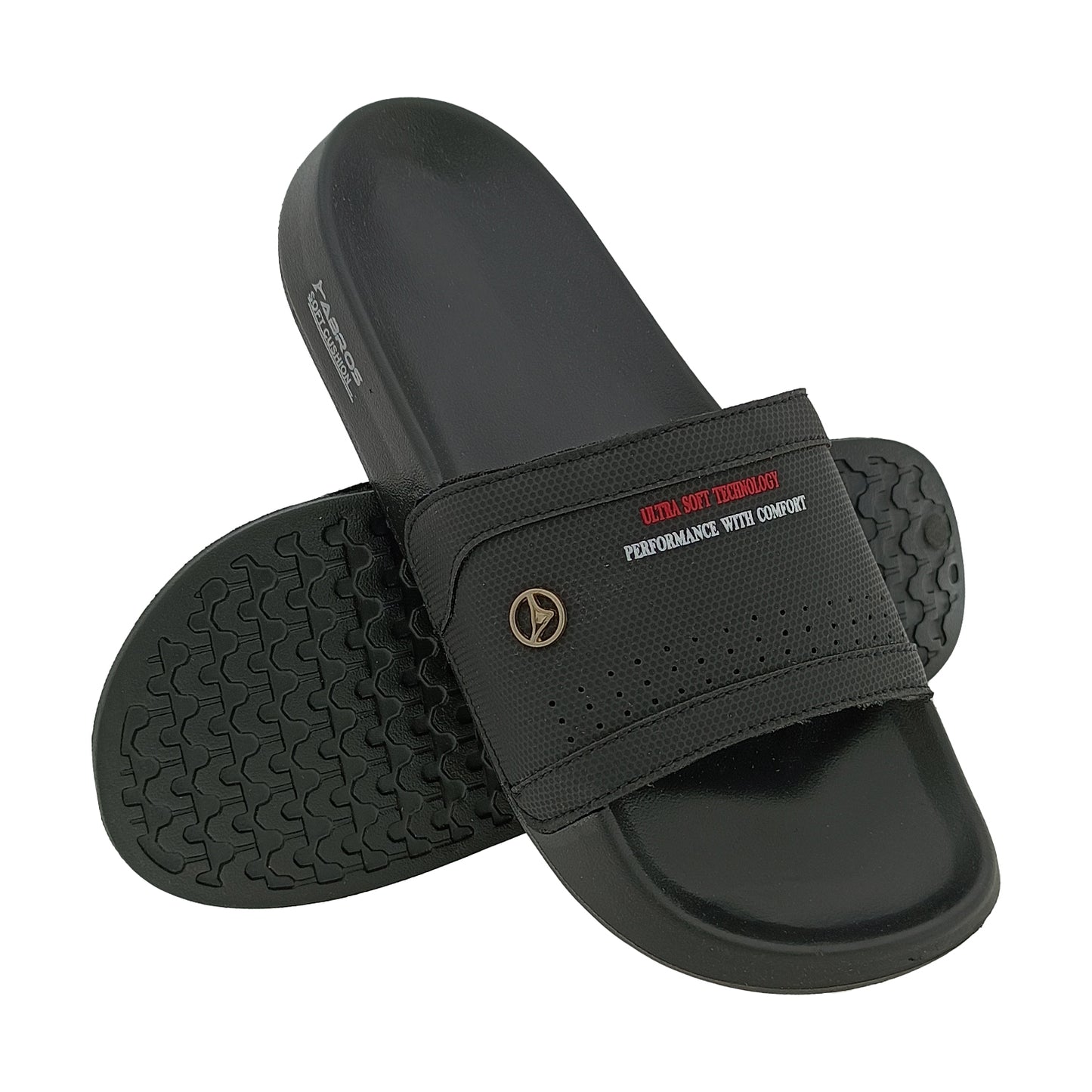 ABROS AWSG7029 BLACK MENS FLIPFLOP