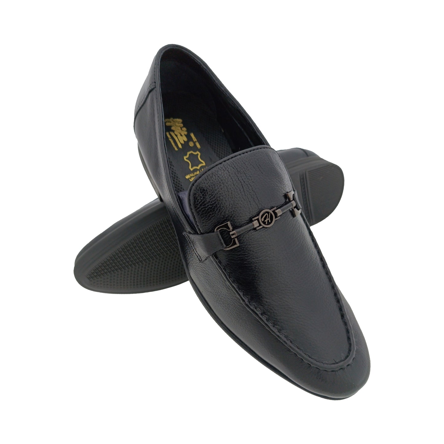 HITZ 6902 BLACK MENS POINT LOAFER
