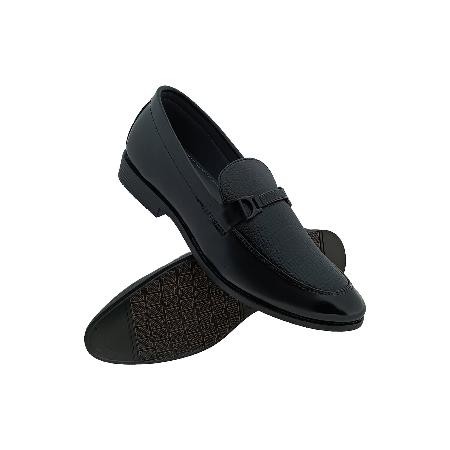 TRYIT 3664 BLACK MENS POINT LOAFER