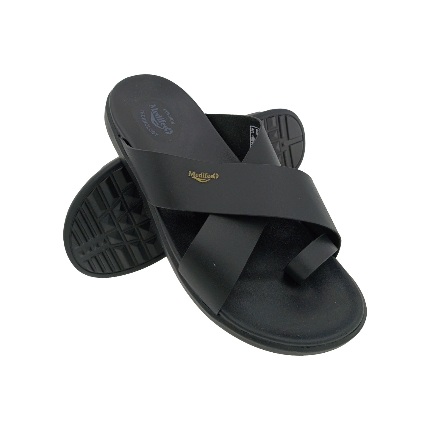MEDIFEET MFR1578 BLACK MENS CHAPPAL