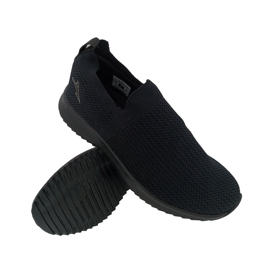 ABROS ASSG1201 BLACK MENS SLIPON SPORTS SHOE