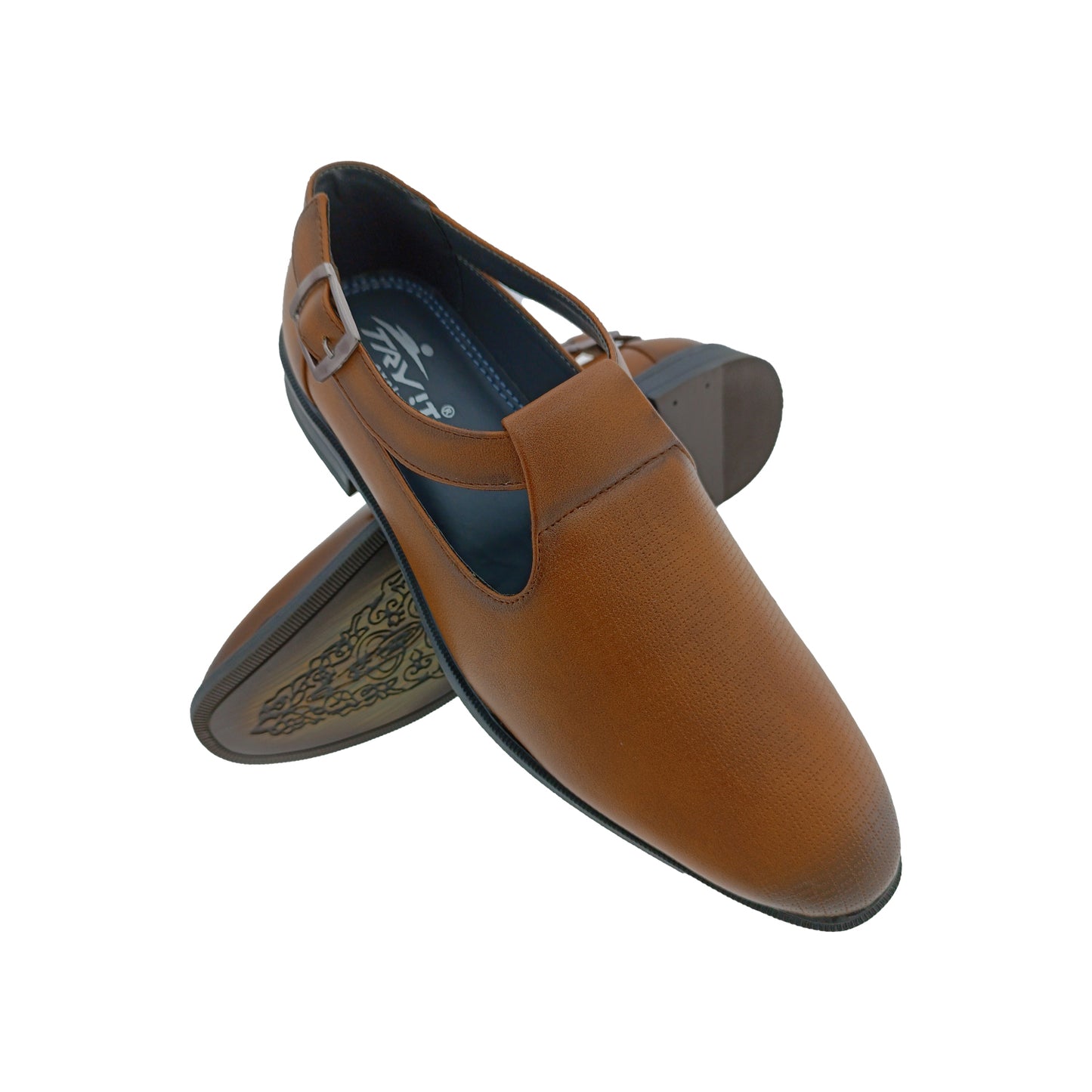 TRYIT 1161 TAN MENS TRADITIONAL SANDAL