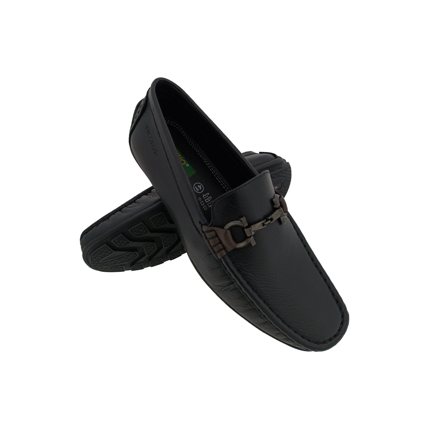 VALENTINO ITALIANO-05 BLACK MENS BOADER LOAFER