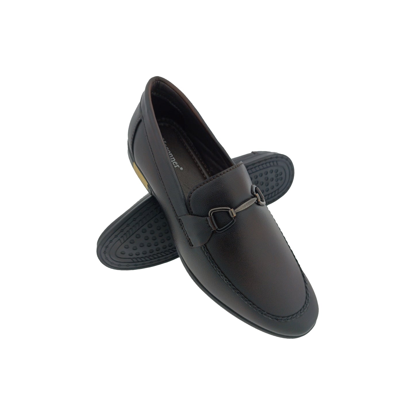 MACONNER HD-02 BROWN MENS POINT LOAFER