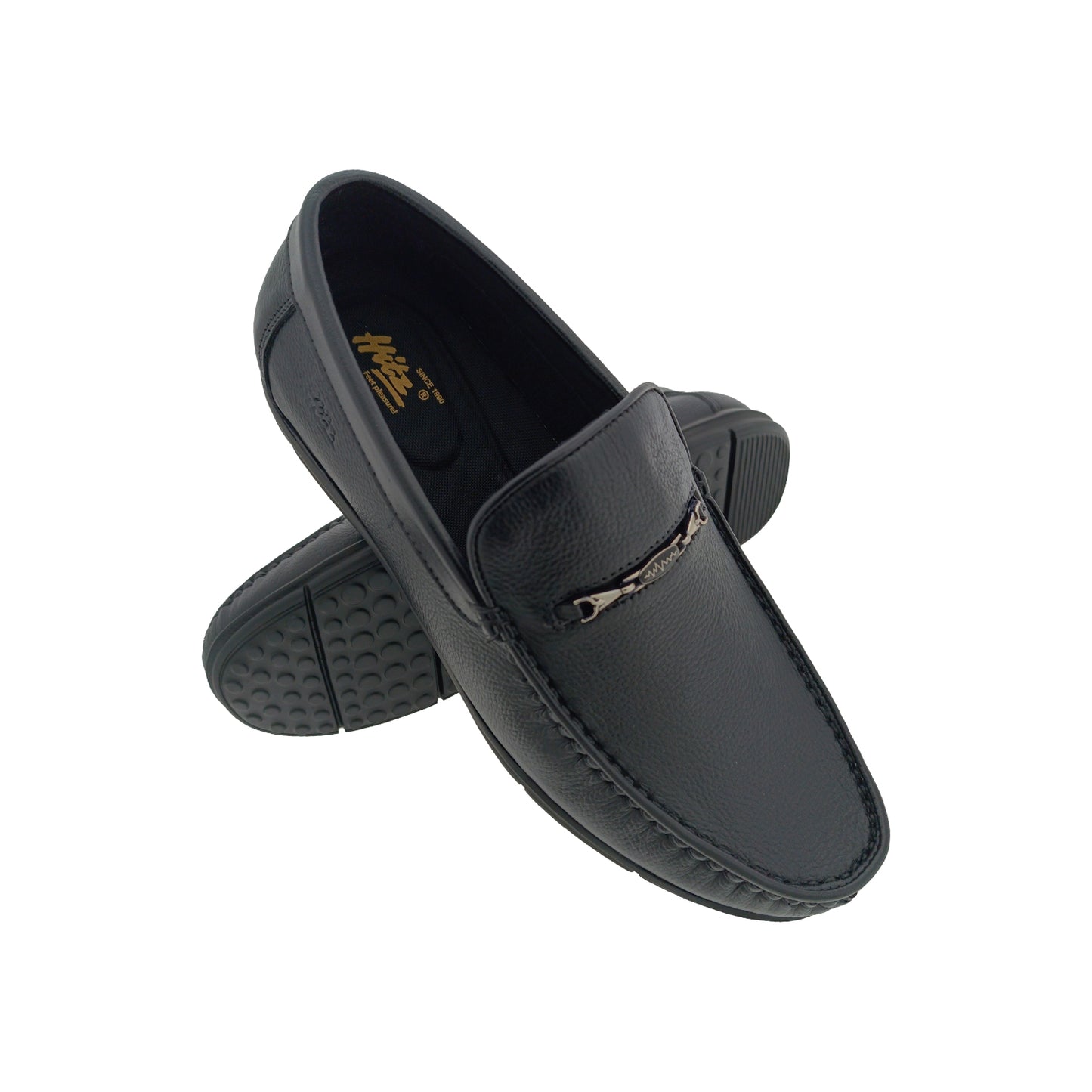 HITZ 6160 BLACK MENS BOADER LOAFER