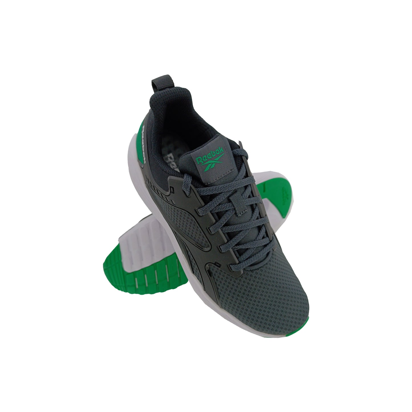 REEBOK GB2035 D.GREY/F.GREEN MENS LACEUP SPORTS SHOE