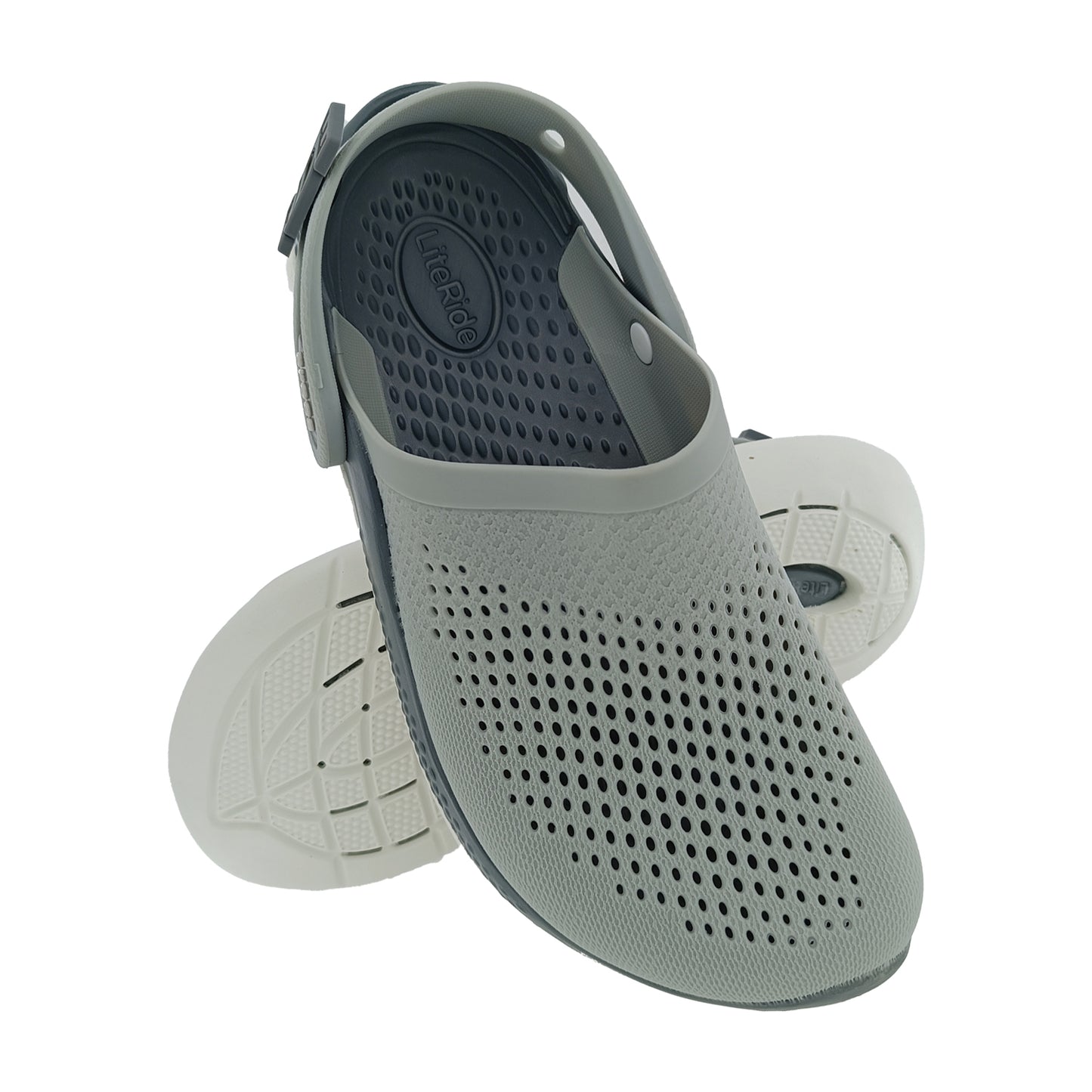 MENS CROCS SANDAL GREY