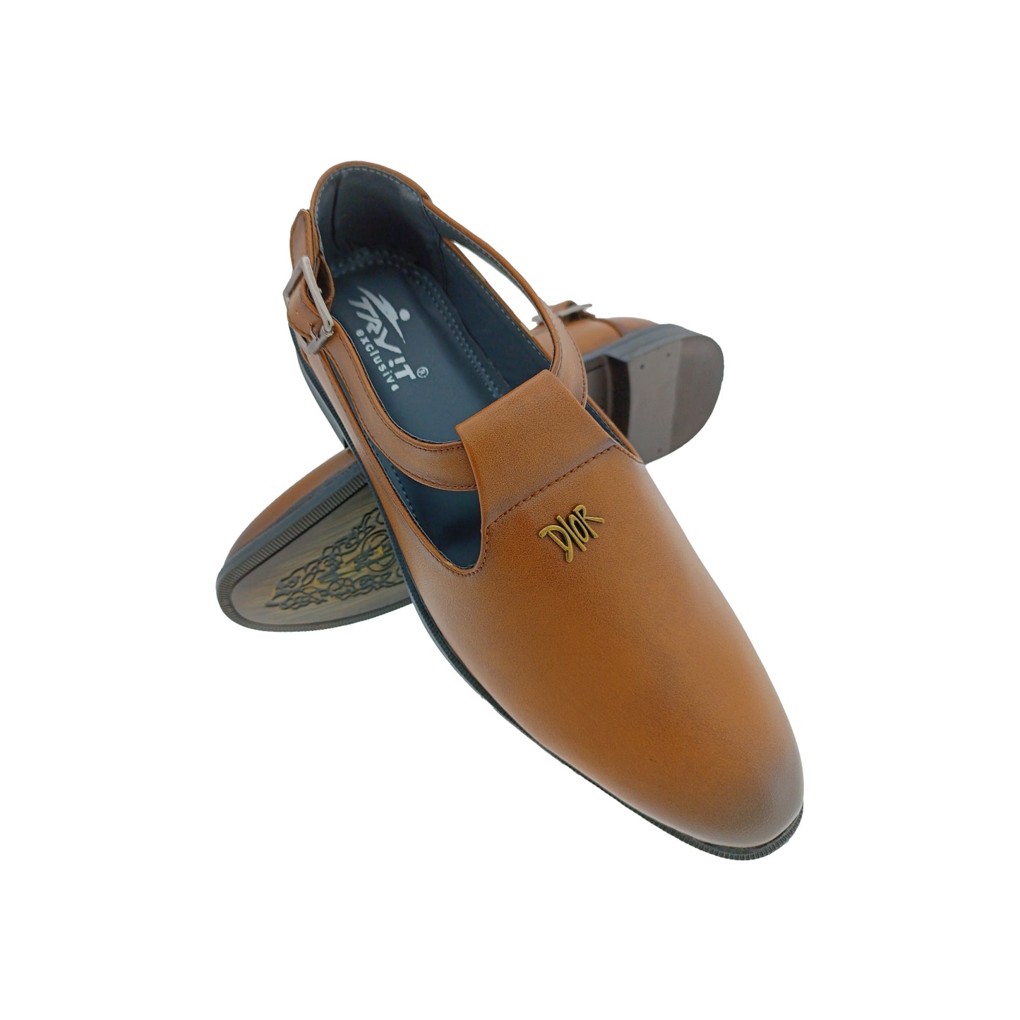 TRYIT 1164 TAN MENS TRADITIONAL SANDAL