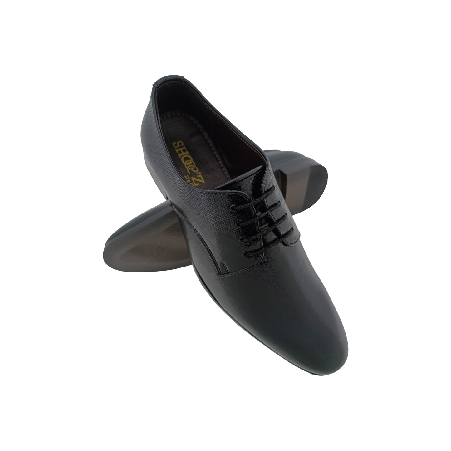 SHOOEZ 5105 BLACK MENS LACEUP SHOE