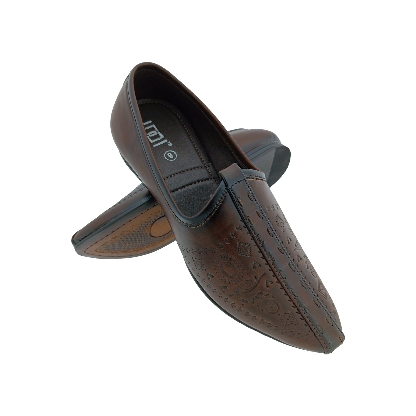 IDDI MOJ-4 BROWN MENS TRADITIONAL MOJARI