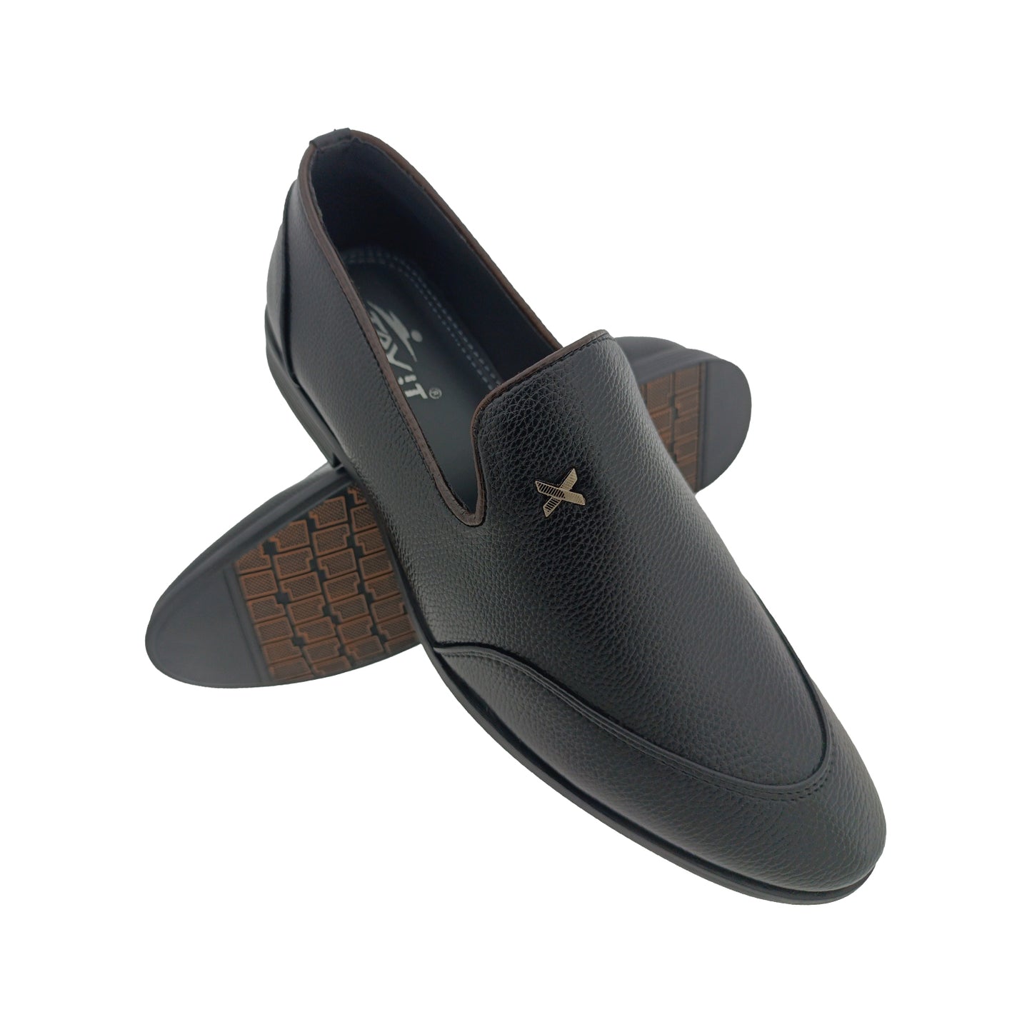 TRYIT 3720 BLACK MENS POINT LOAFER