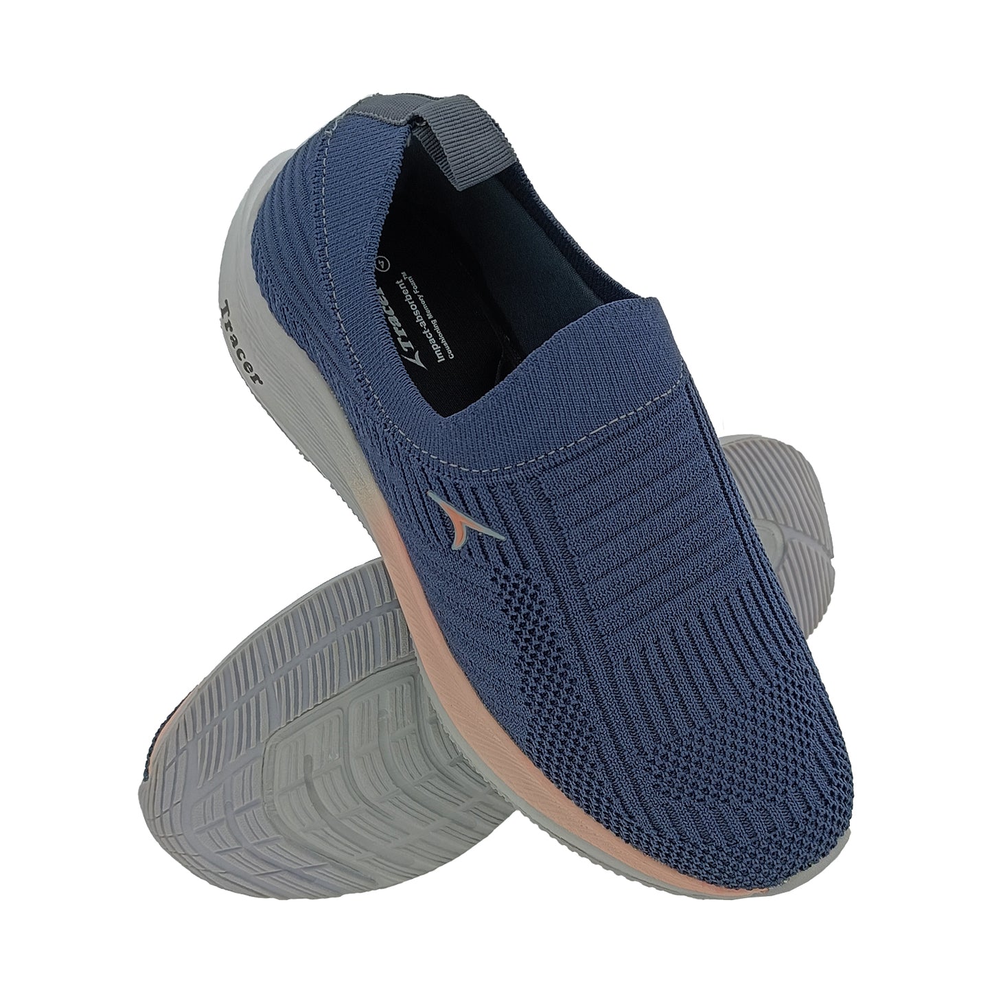 TRACER EDGE-L-1411 D.GREY MENS SLIPON SPORTS SHOE