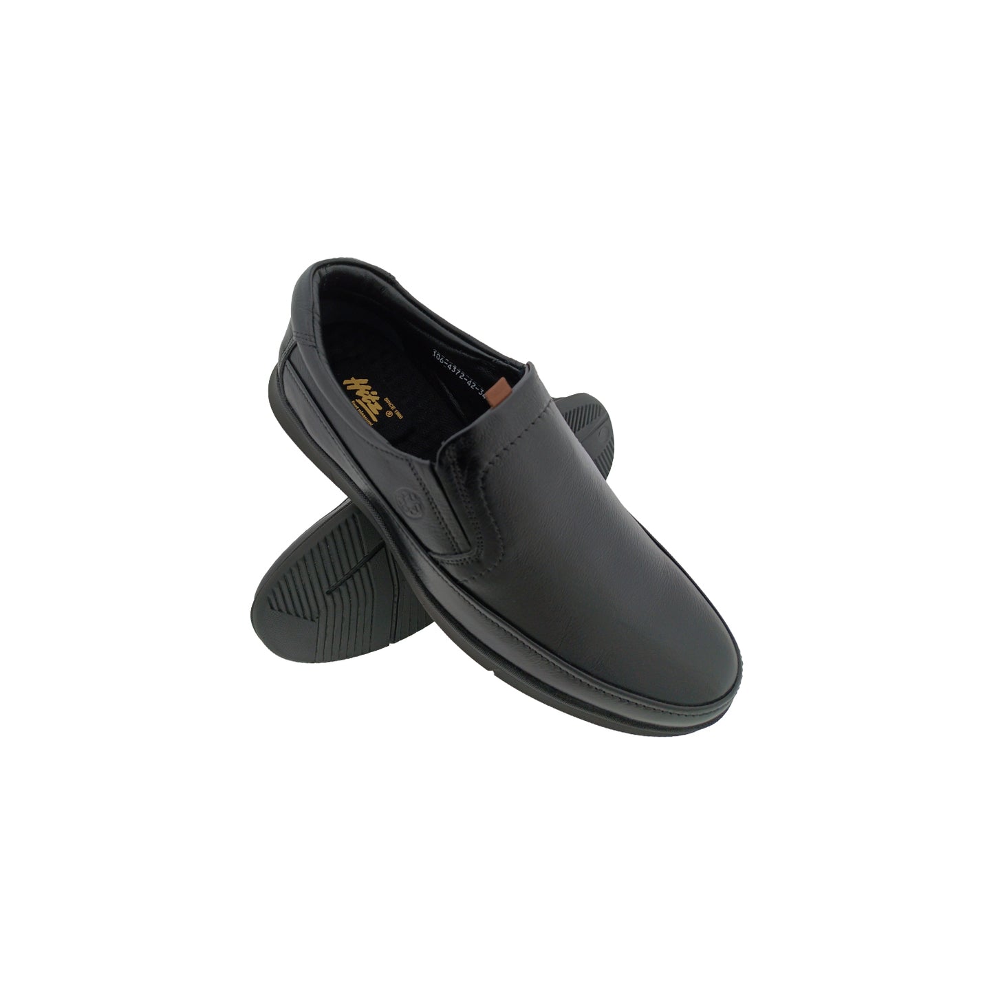 HITZ 4372 BLACK MENS CASUEL SLIPON SHOE