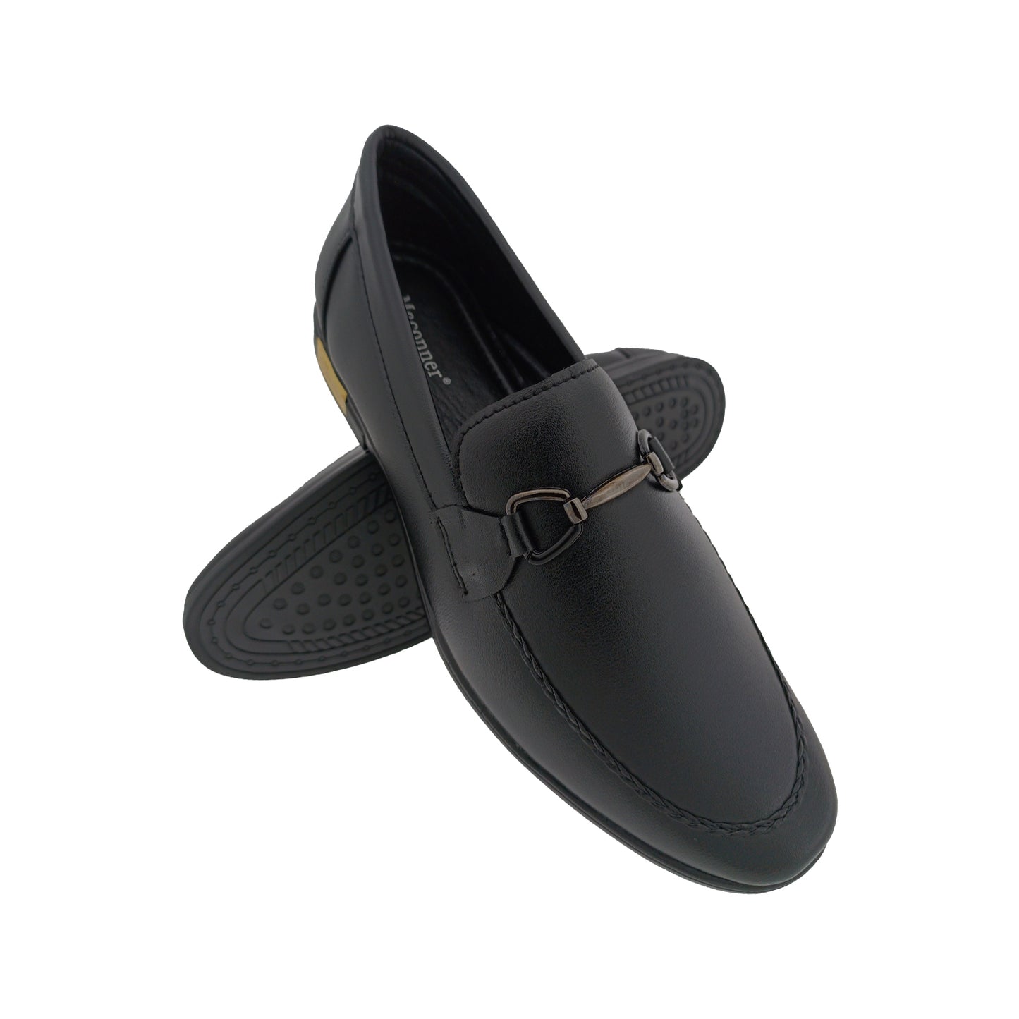 MACONNER HD-02 BLACK MENS POINT LOAFER