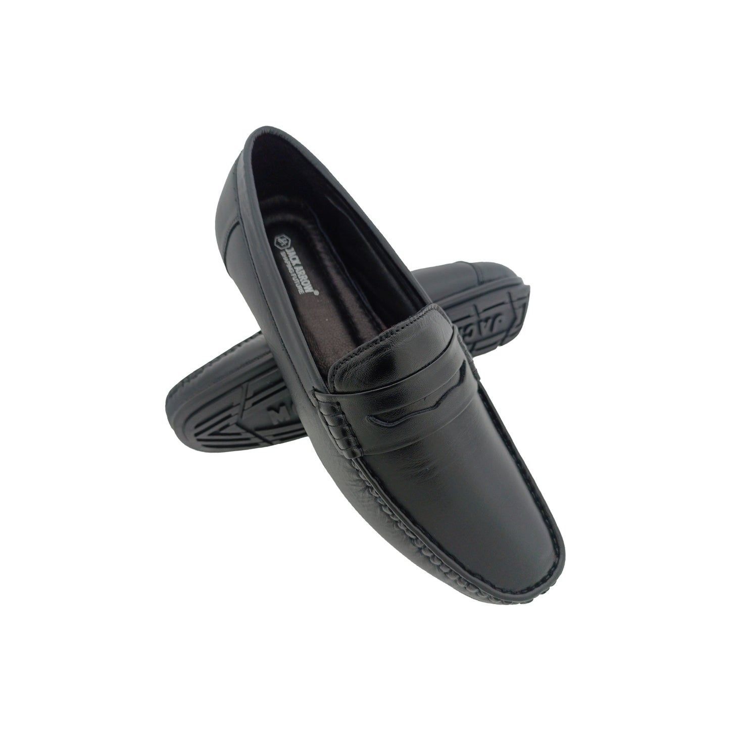 JACK ARROW LTR-8003 BLACK MENS BAODER LOAFER