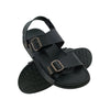 HITZ 6784 BLACK MENS LEATHER SANDAL