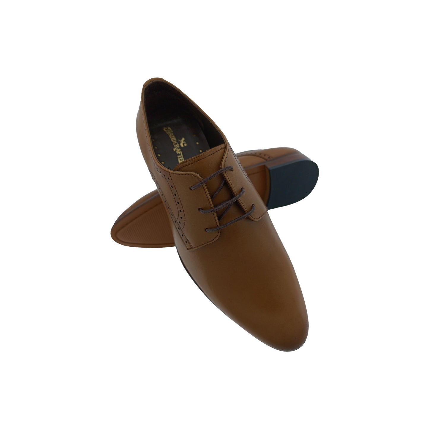 HANDCRAFTED HS111 L.TAN MENS LACEUP CASUEL SHOE