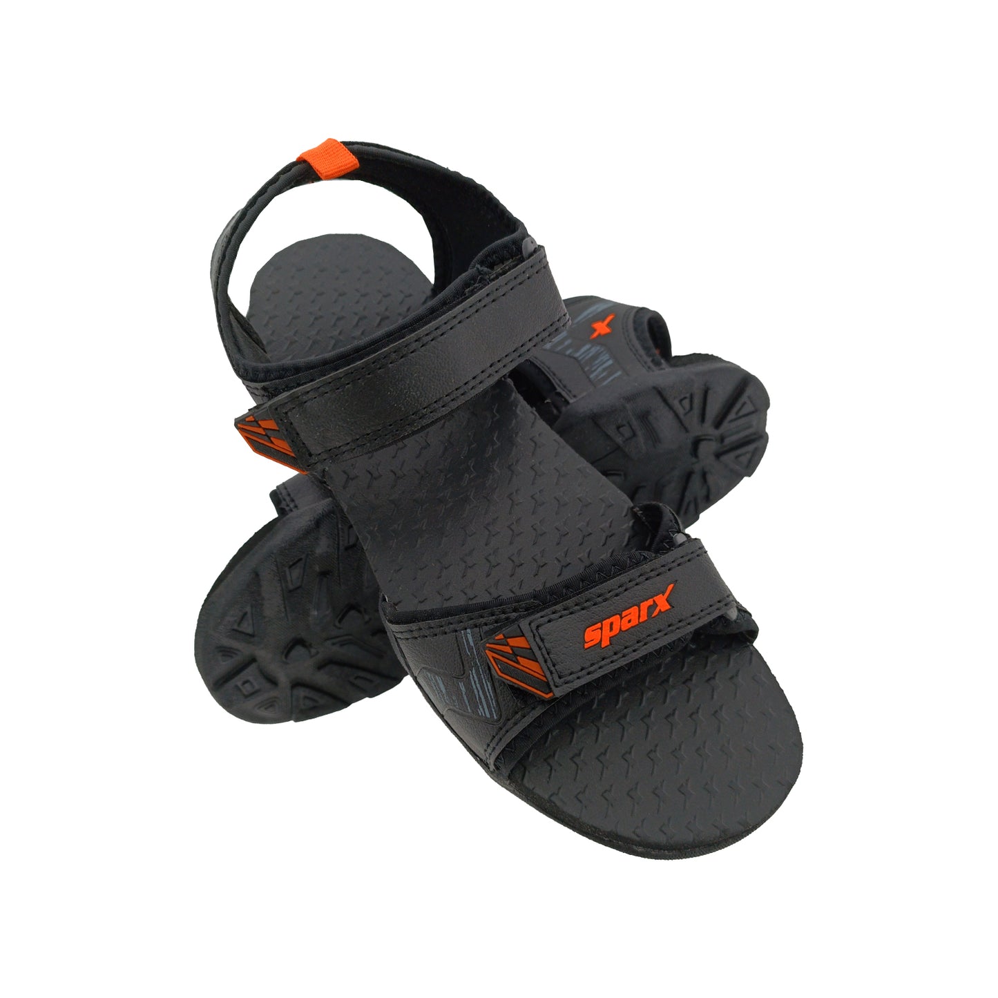 SPARX SS719 BLACK/ORANGE MENS SPORTS SANDAL