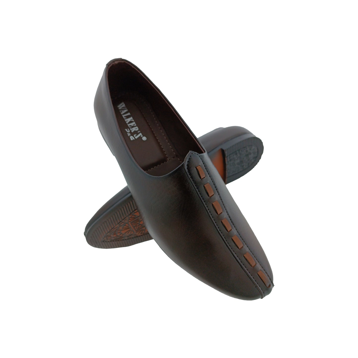 WALKERS B01 BROWN MENS TRADITIONAL MOJARI