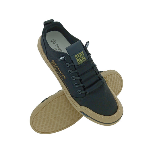 SEA STAR 6940 BLACK MENS SLIPON SNEAKERS