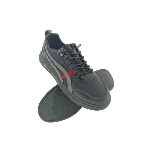 RUNNER HP-1277 BLACK MENS SLIPON SNEAKERS