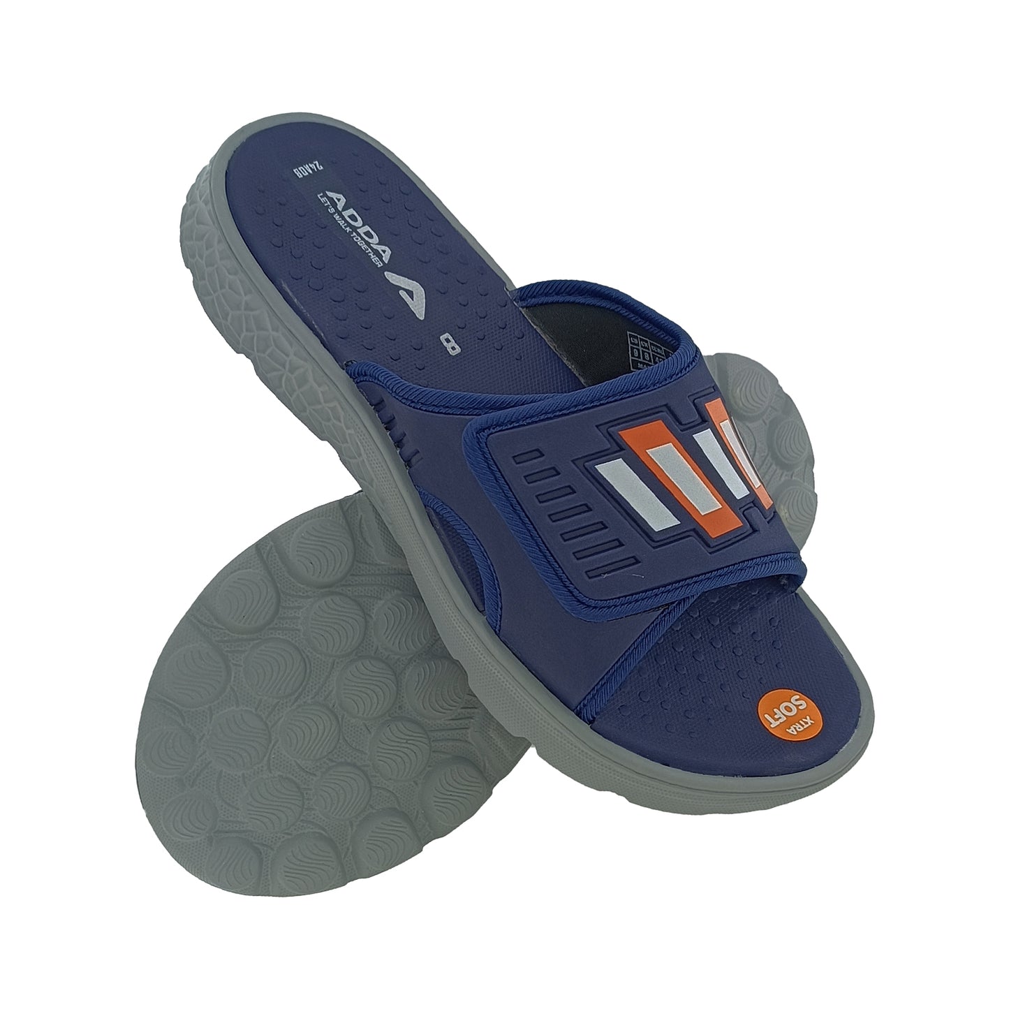 ADDA ICOUD-005 NAVY/LT.GREY FLIPFLOP