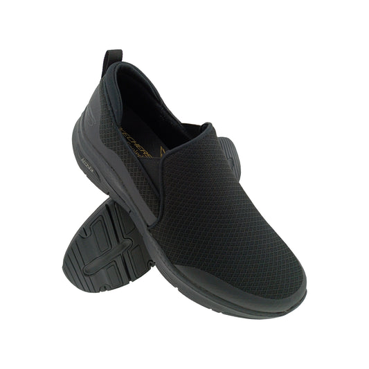 SKECHERS 232043 BLACK MENS SLIPON SPORTS SHOE