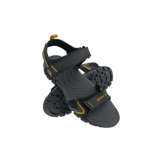 SPARX SS607 BLACK/GOLD MENS SPORTS SANDAL