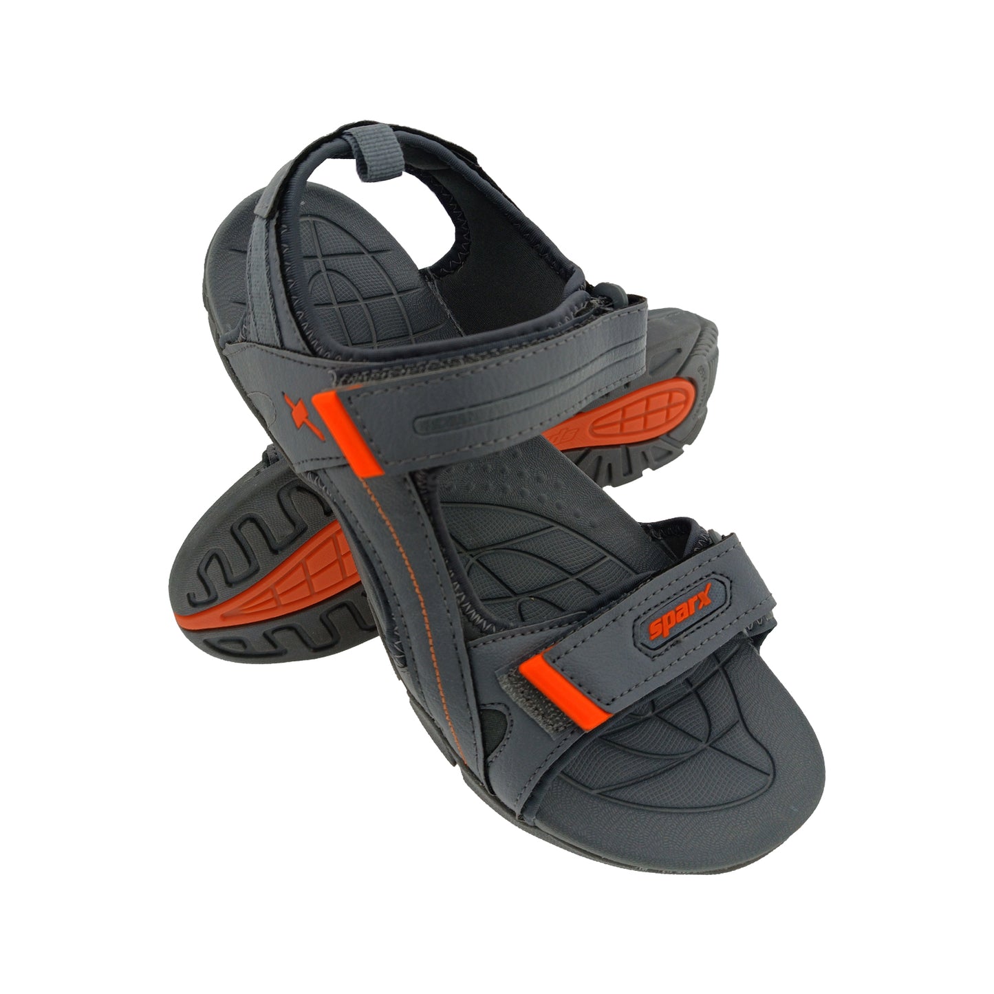 SPARX SS653 D.GREY/N.ORANGE MENS SPORTS SANDAL
