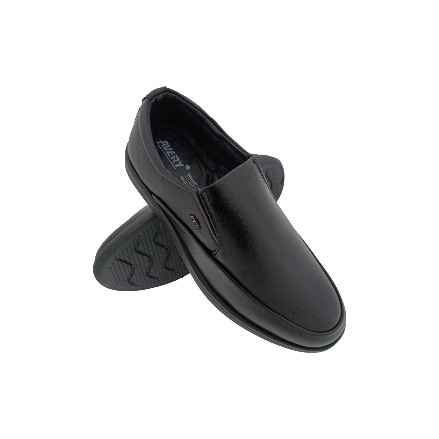 AVERY NS-21 BLACK MENS CASUAL SLIPON SHOE