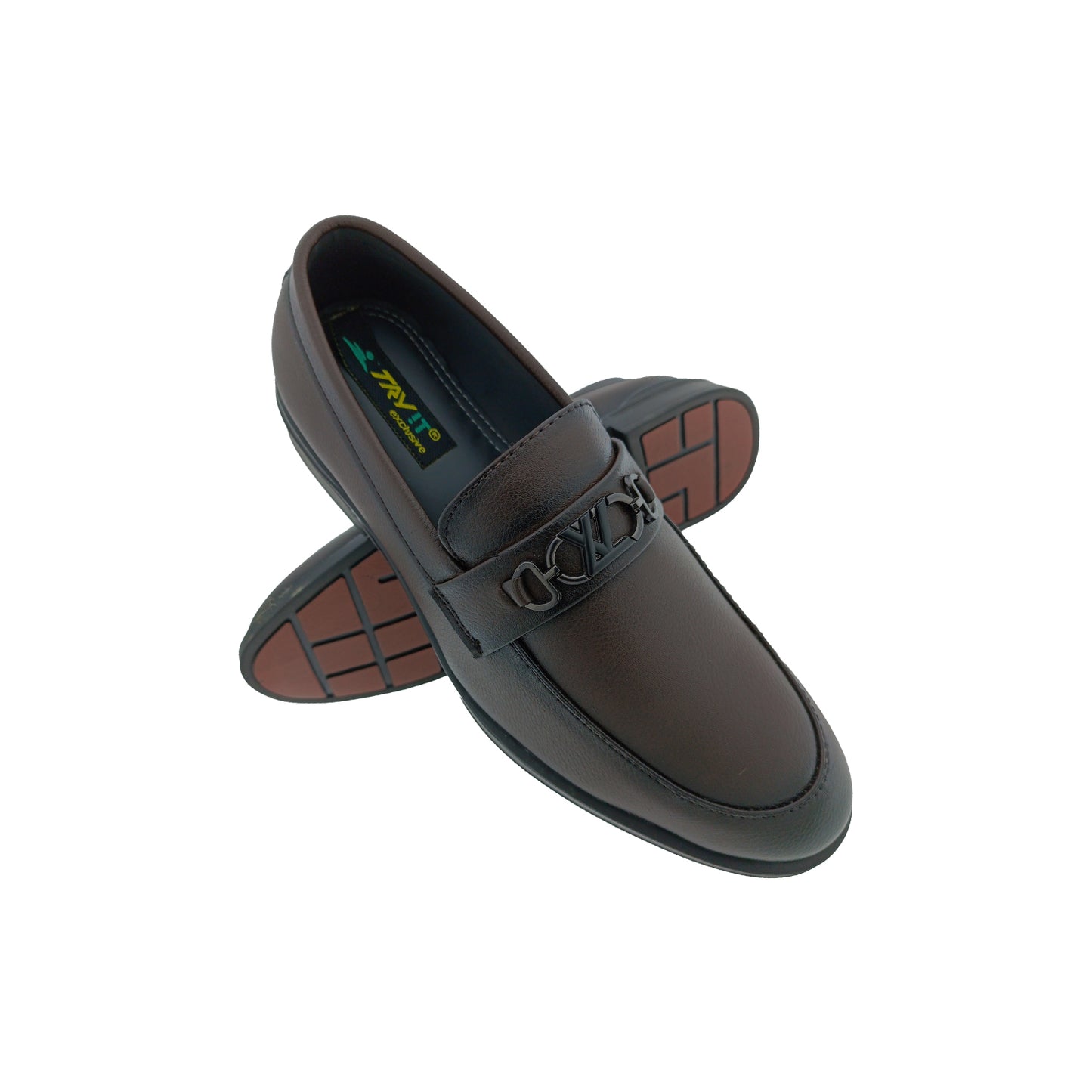 TRYIT 3404 BROWN MENS POINT LOAFER