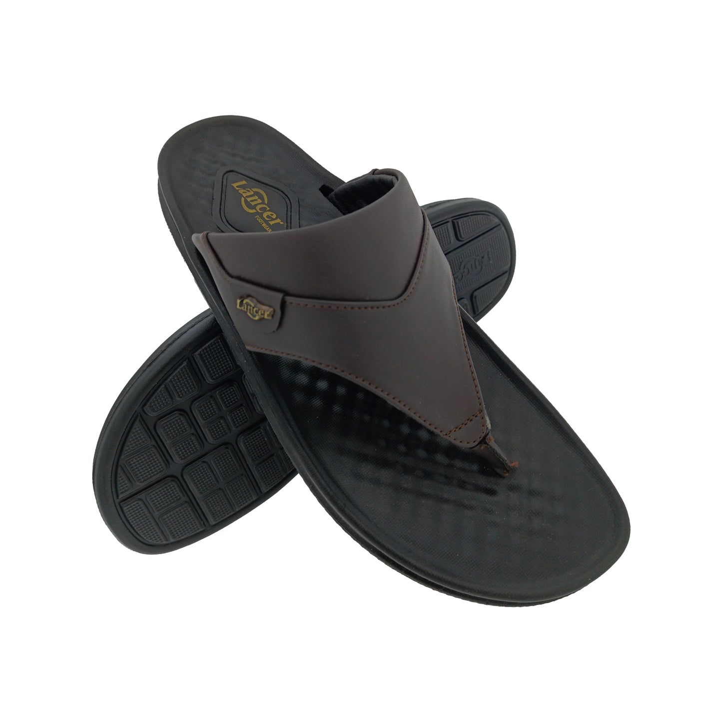 LANCER LUXE-52 BROWN MENS V-BELT CHAPPAL