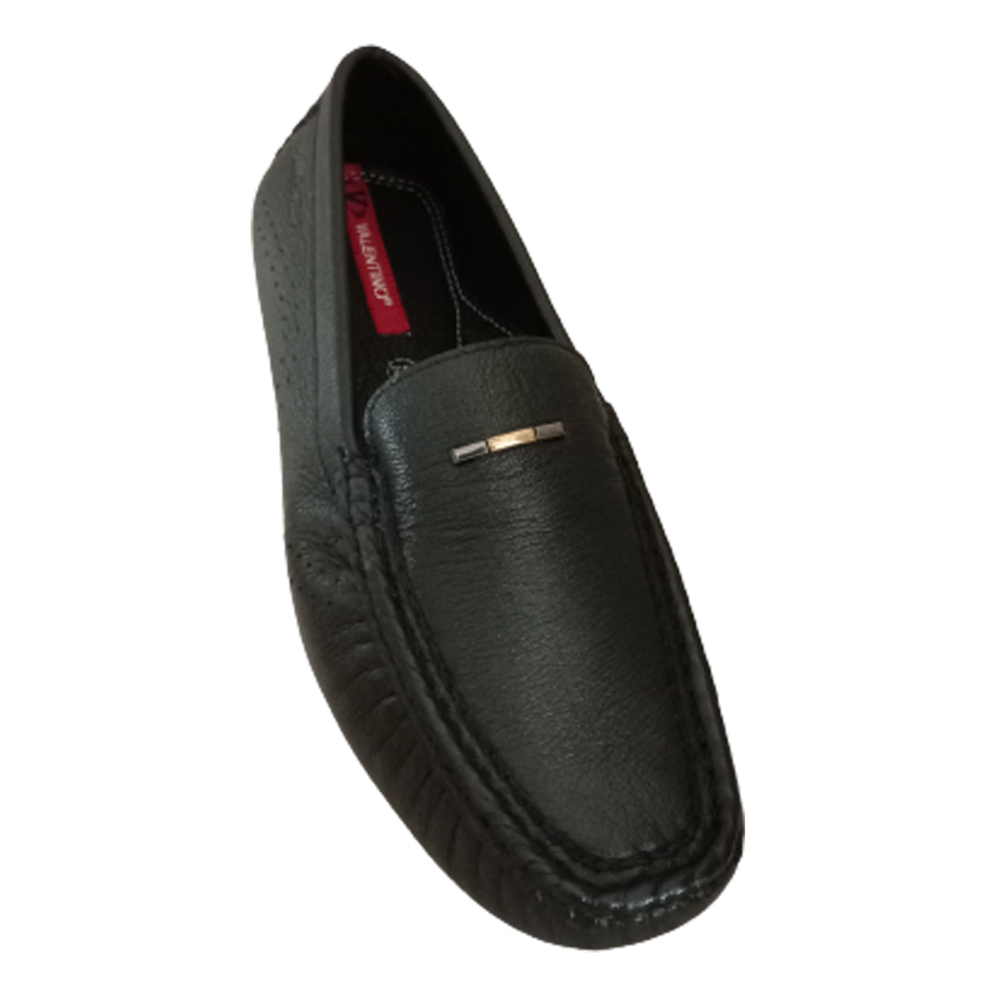 VALENTINO EMPORIO-36 GT BLACK MEN'S LEATHER LOFER SHOES